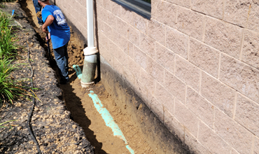 French Drain Landscape Water